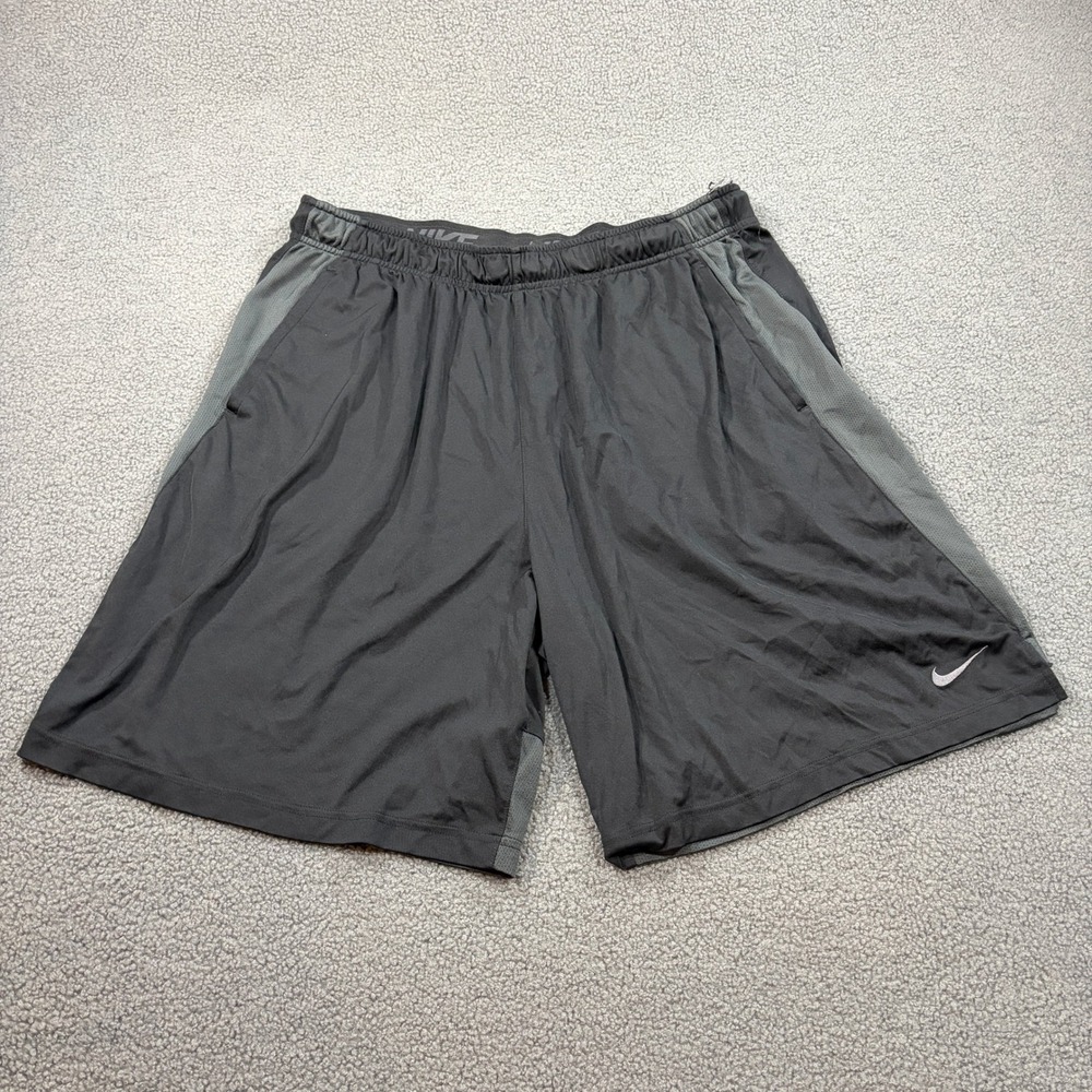 Nike Shorts Mens 3XLT Black Dri-Fit Training Basketball 833265-010 Tall Mesh
